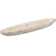 PTMD Schaal Jannicke - 75x15x6 cm - Cement - Creme