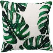 Dutch Decor LEAFY - Sierkussen 45x45 cm - katoen - Snow White - wit - ...