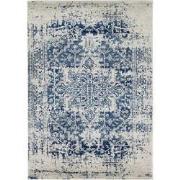 Vintage Oosters Tapijt JULIETTE - Blauw/Wit - 120x170 cm