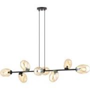 moderne hanglamp Tosi Zwart 8-lichts