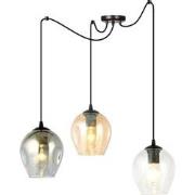 moderne hanglamp Farina Zwart 3-lichts