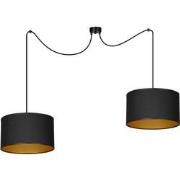 moderne hanglamp Volpe Zwart 2-lichts