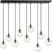 moderne hanglamp Fabbri Zwart 9-lichts