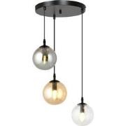 moderne hanglamp Fabbri Zwart 3-lichts  - Øcm