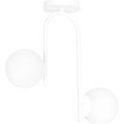 scandinavische plafondlamp Caputo Wit 2-lichts