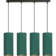 retro hanglamp Rizzo Zwart 4-lichts