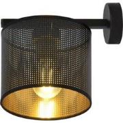 Industriële wandlamp Palmieri Zwart