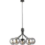 scandinavische hanglamp Galante Zwart 5-lichts