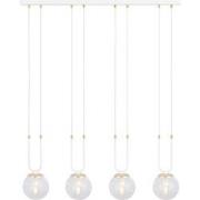 retro hanglamp Sanna Wit 4-lichts