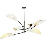 moderne plafondlamp Olivieri Zwart 6-lichts