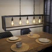 Industriële Hanglamp Sucre 5-Lichts Zwart