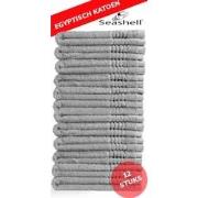 Seashell Gastendoekjes - 12 stuks - 100% Egyptisch Katoen - zware kwal...