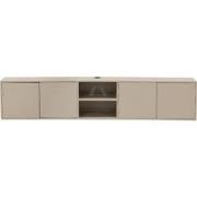 Tv-Meubel Taupe Mangohout - 4-Deurs - 200x30x40cm - Loiza