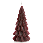 Rustik Lys - Kerstboom kaars Aubergine S