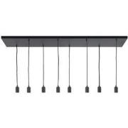 Highlight - Fantasy - Hanglamp - E27 - 130 x 9,5  x  130cm - Zwart