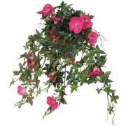 Mica Decorations Petunia Kunstplant - 50x45x25 cm - Donkerroze