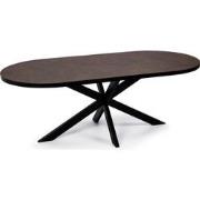 Stalux - Eettafel Noud - 180 cm Bruin Lederlook