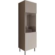 Meubella Vitrinekast Alex - Beige - 55 cm