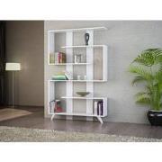 Boekenkast Rain Wit Melamine 120x162x20 cm