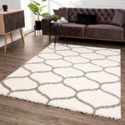 Tapijtenloods Madrid Shaggy Design Vloerkleed Creme Hoogpolig- 160x230...