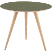 Arp side table houten bijzettafel whitewash - met linoleum tafelblad o...