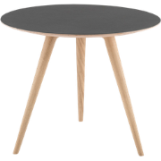 Arp side table houten bijzettafel whitewash - met linoleum tafelblad n...