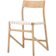 Fawn chair houten eetkamerstoel whitewash - met cotton webbing white 2...