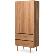 Fawn wardrobe houten kledingkast naturel - 200 x 90 cm