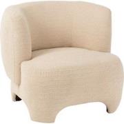 J-line - Fauteuil 1-zit Gebreid Tex/ht Wit - 80x79x71cm