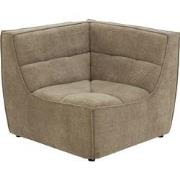 J-line - HoekFauteuil Grid Populierenhout/schuim Donker Taupe - 98x98x...