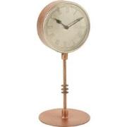J-line - Klok Op Voet Antiek Metaal Koper - Small - 17x17x38cm