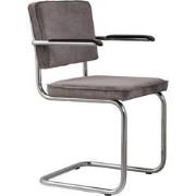 ZUIVER ARMCHAIR RIDGE RIB GREY 6A