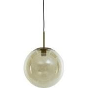 Light&living Hanglamp Ø40 cm MEDINA antiek brons+glas amber