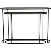 Light&living Side table S/2 max 118x28x81 cm BOCOV antiek brons-zwart