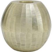 PTMD Kikie Gold aluminium candle holder sphere L