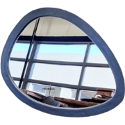 Benoa Sherwood Medium Black Egg-shaped Mirror 52 cm