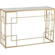 J-line - Console Lijnen Metaal/glas Goud - 120x40x81.5cm