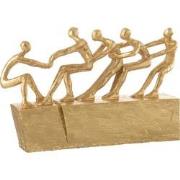 J-line - Figuren Op Sokkel Goud - 34x8x23cm