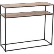 J-line - Console Zigzag Hout/metaal Naturel/zwart - 100x35x84cm