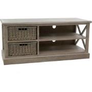 J-line - Tv-kast + 2mand 2sch Ht Grey W - 120x49x53.5cm