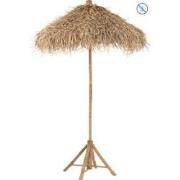 J-line - Parasol Op Voet Bamboe Naturel - 150x150x260cm