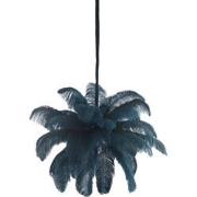 Light&living Hanglamp E14 Ø80 cm FEATHER zwart+blauw