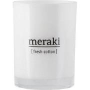 Meraki Geurkaars Fresh Cotton wit groot