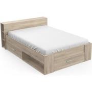 Bed met 2 plaatsen, 3 laden en vakken - 140 x 190 cm - Pocket