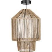 Mica Decorations Elsa Hanglamp - H49 x Ø35 cm - Jute - Lichtbruin