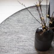 Vloerkleed Gerecycled Materiaal Rond Ciro Grijs Grijs,Blauw - Gerecycl...