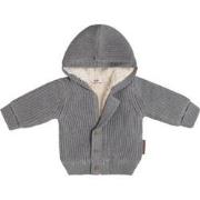 Baby's Only Vestje met capuchon teddy Soul - Grijs - 56 - 100% ecologi...