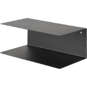 Yara metalen wandplank zwart - 35 x 20 cm