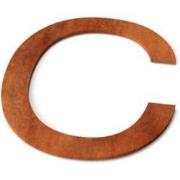 Letter C Model: Huisletter Corten