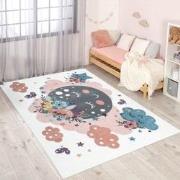 Tapijtenloods Vloerkleed Wolken Laagpolig Anime Kids Multi Creme- 140x...